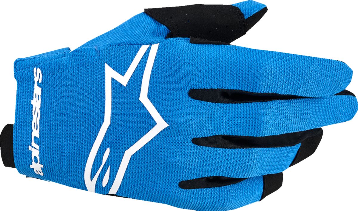 Hansker offroad barn, Youth Radar Gloves Black UCLA Blue White — Alpinestars
