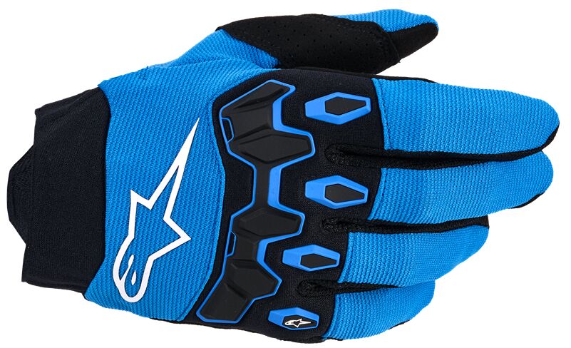 Hansker offroad barn, Youth Full Bore V2 Gloves Black Blue — Alpinestars