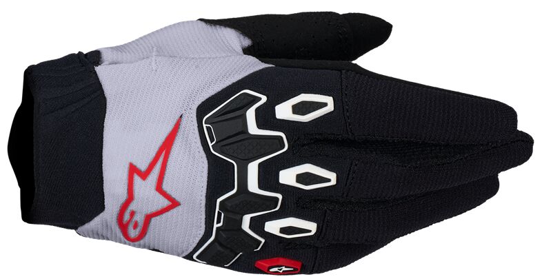 Hansker offroad barn, Youth Full Bore V2 Gloves Black Light Lilac Red White — Alpinestars