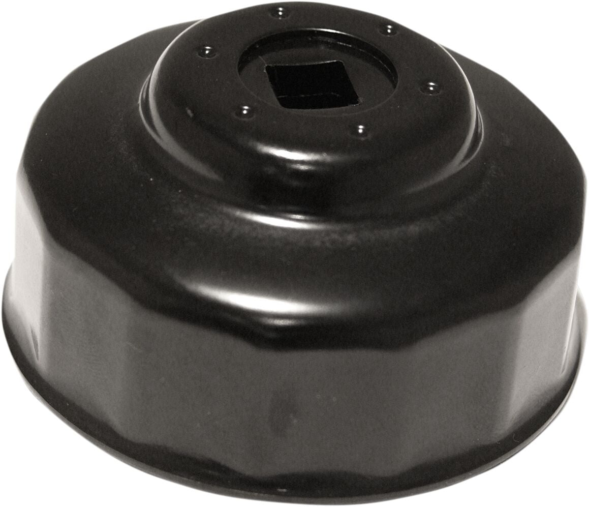 Verktøy motor, Custom Replacement Oil Filter Cup / 68 MM / Black-Powder Coated / Aluminum — Parts Unlimited L99-04182
