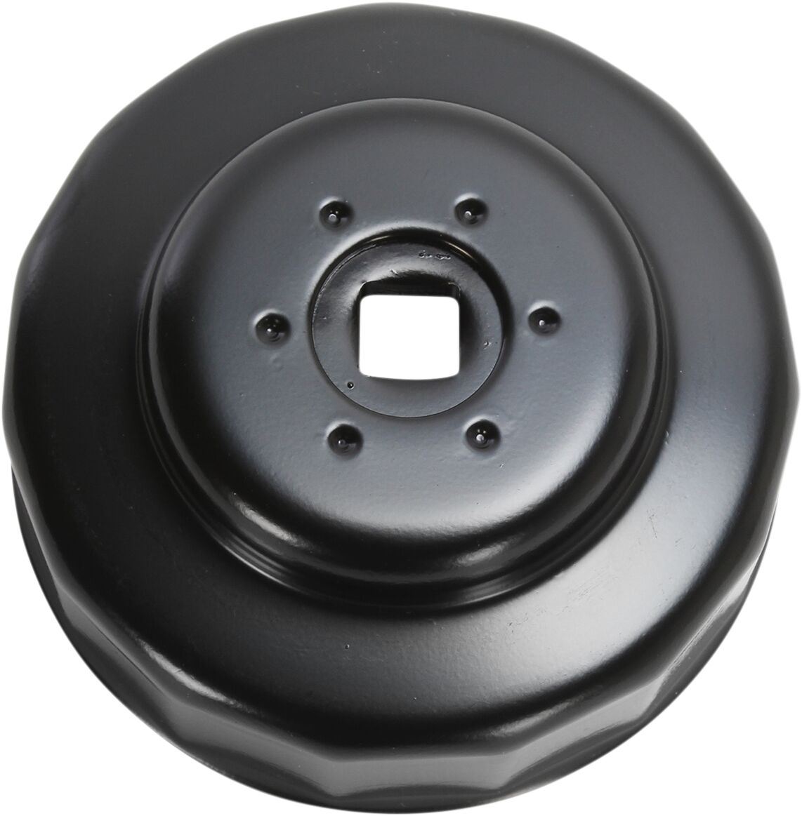 Verktøy motor, Custom Replacement Oil Filter Cup / 80 MM / Black-Powder Coated / Aluminum — Parts Unlimited L99-04183