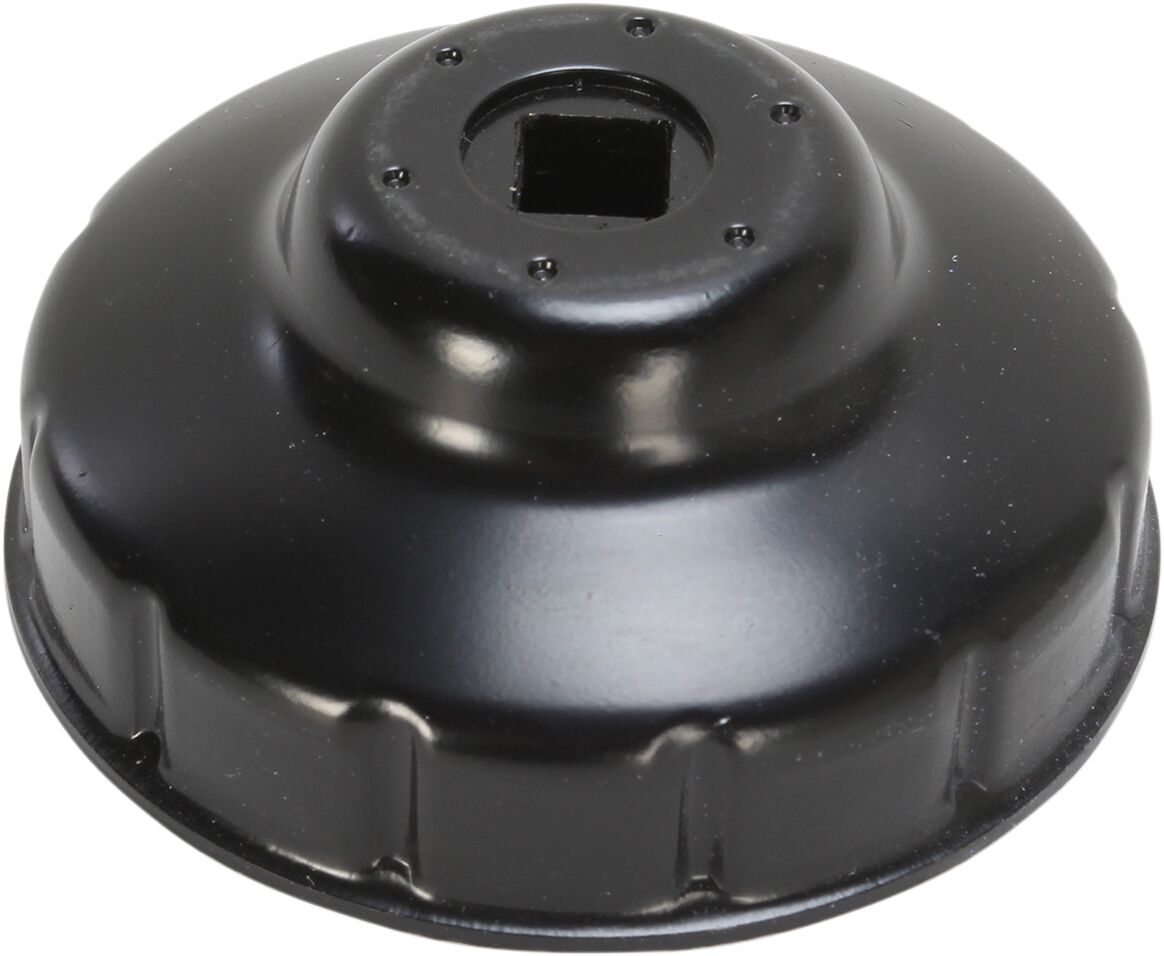 Verktøy motor, Custom Replacement Oil Filter Cup / 76 MM / Black-Powder Coated / Aluminum — Parts Unlimited L99-04194