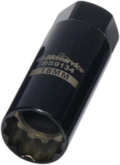 Verktøy motor, Tool Thin Plug Sockt 18MM — Bikeservice BS9134