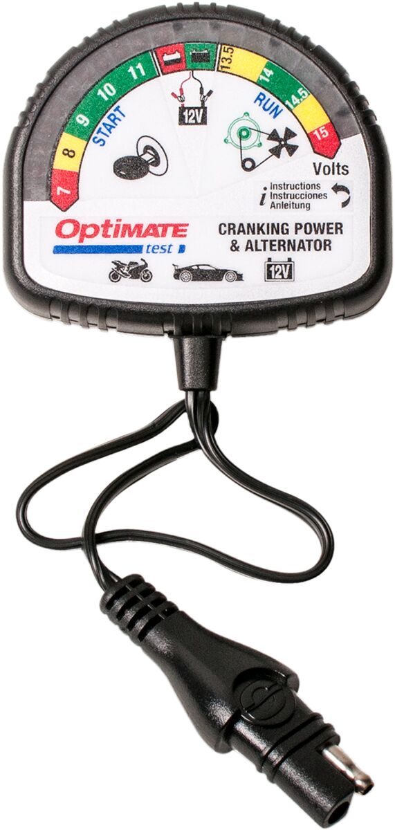 Verktøy elektrisk, OptiMate TEST Cranking & Alternator — Tecmate TS120N