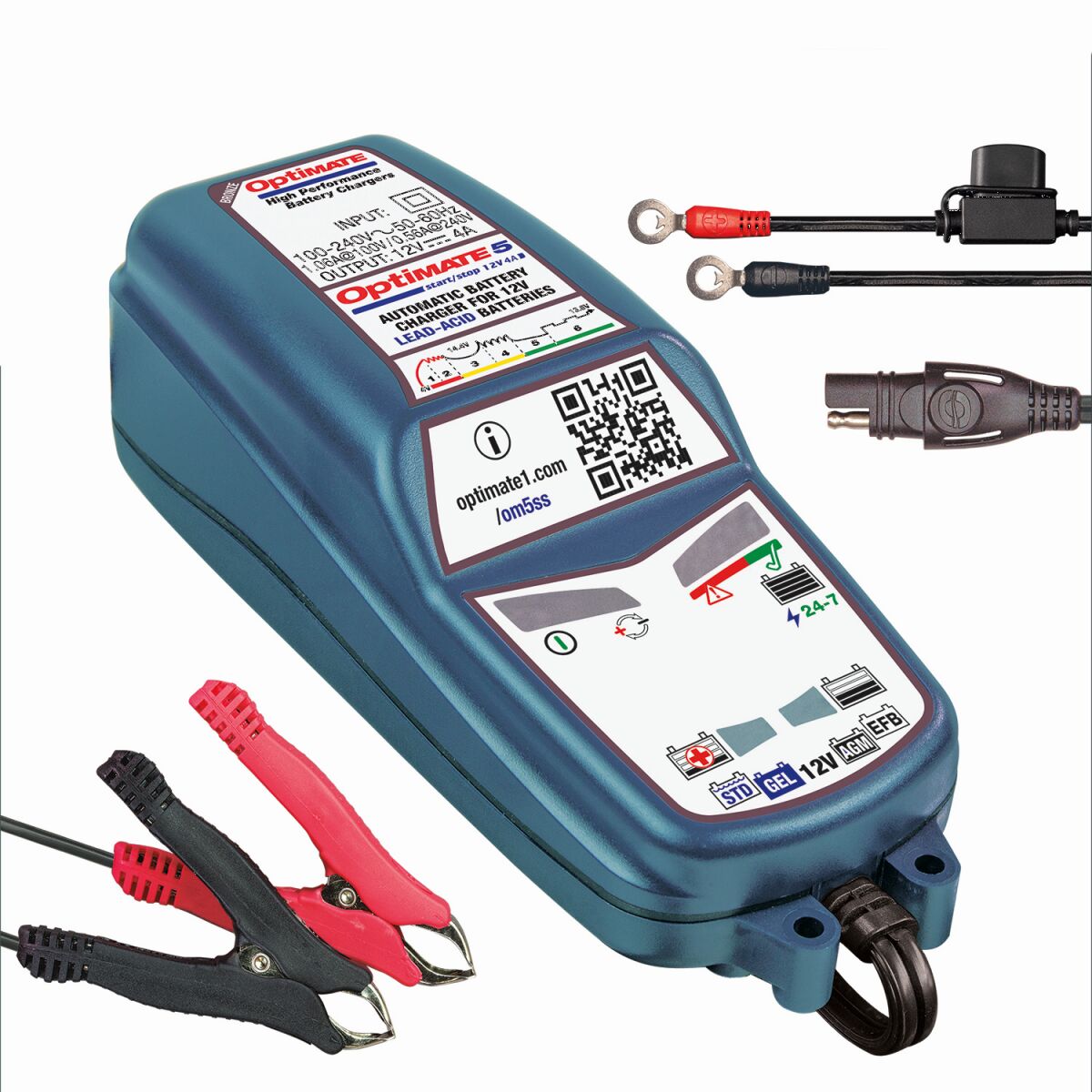 Verktøy elektrisk, Optimate 5 Start-Stop — Tecmate TM220-4A