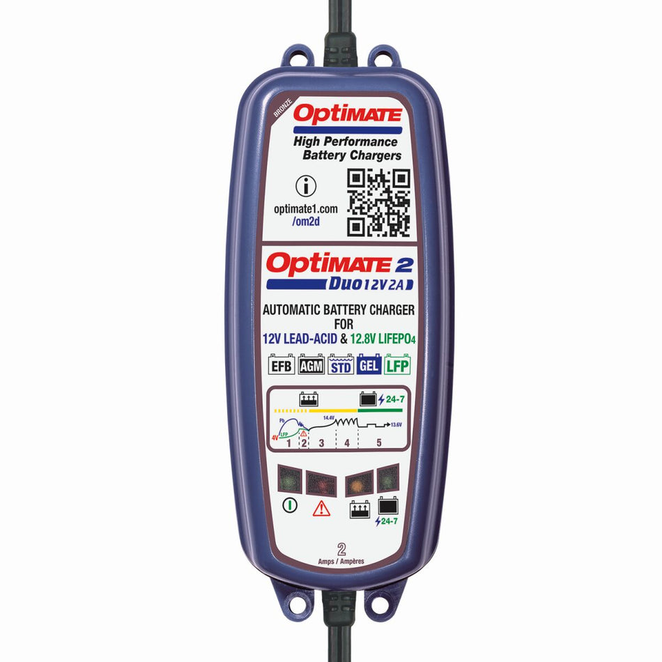 Verktøy elektrisk, Optimate 2 Duo — Tecmate TM550