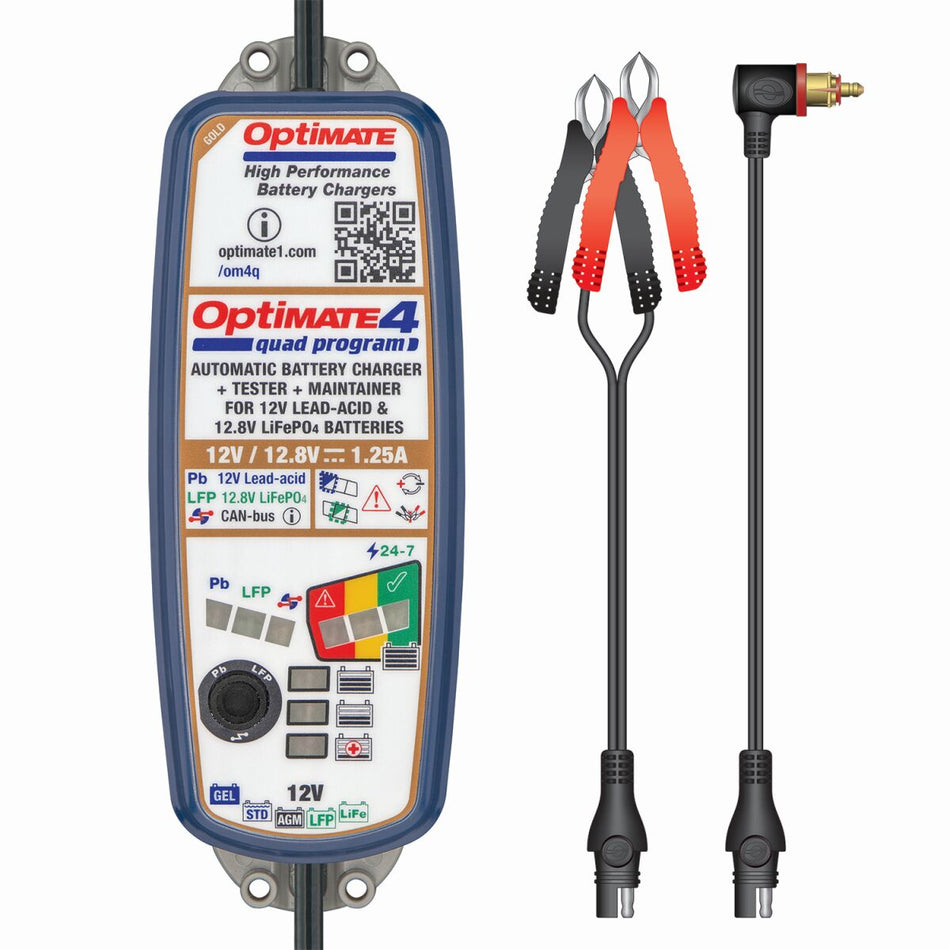 Verktøy elektrisk, OptiMate 4 Quad Program Premium Edition — Tecmate TM630-PR