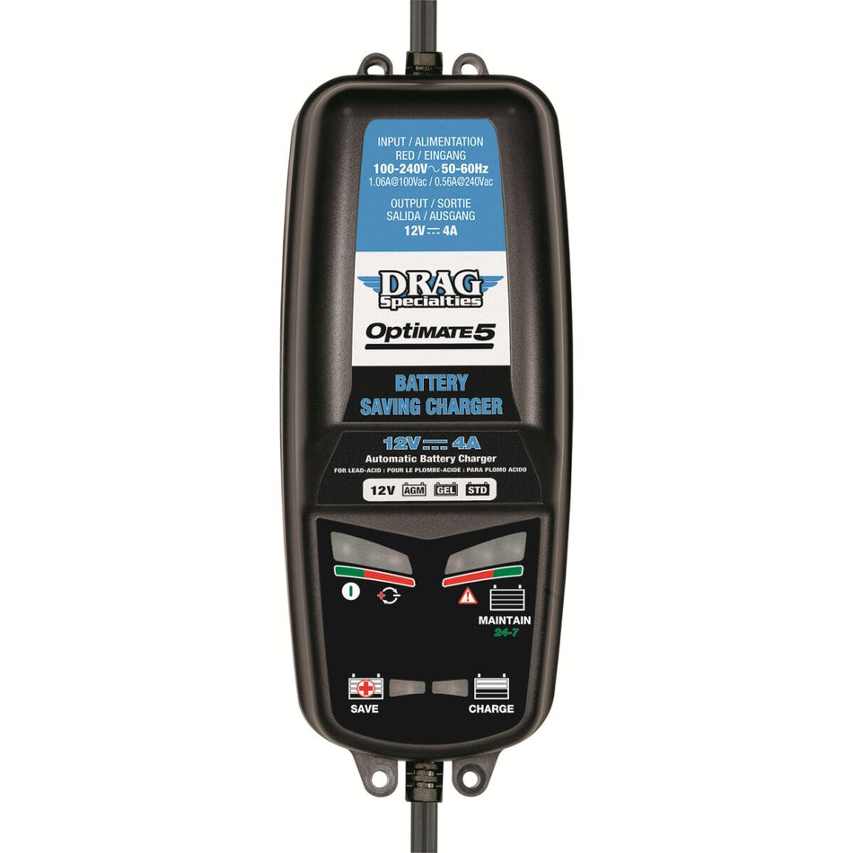Verktøy elektrisk, Charger Drag Optimate 5 EU — Drag Specialties TM230V2