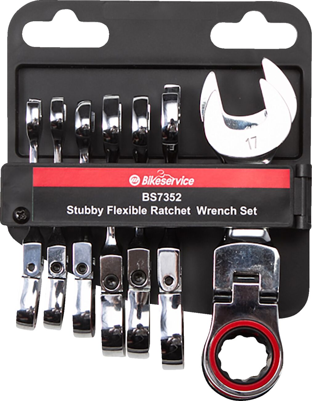 Verktøysett, Tool Flexhead Wrench 8PC — Bikeservice BS7352