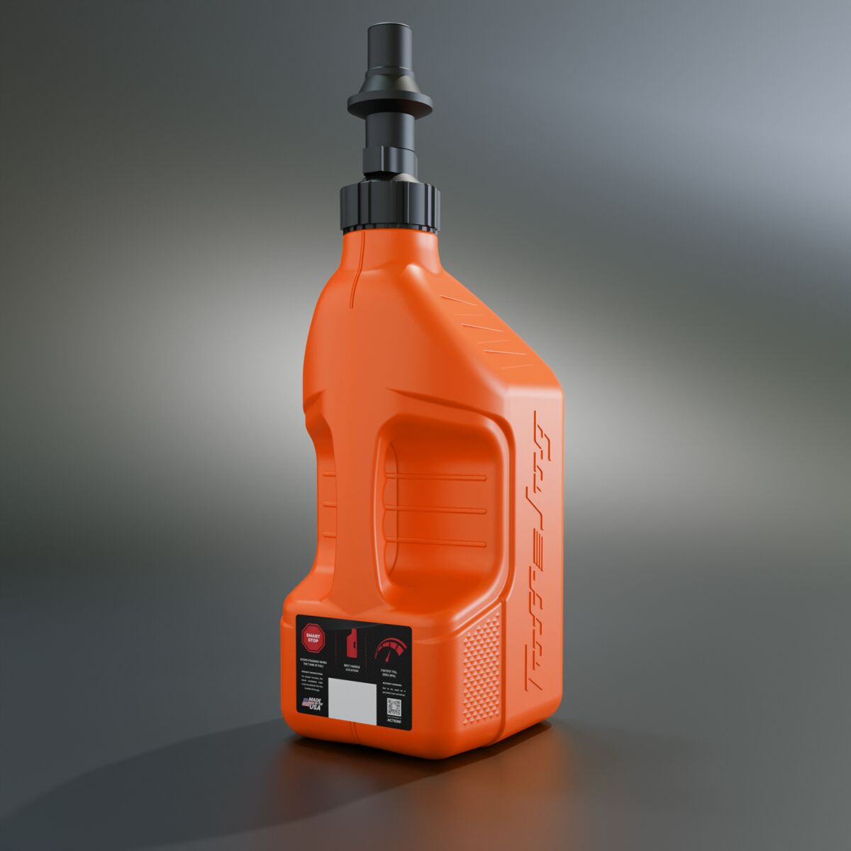 Verktøy diverse, Tuff Jug Container View Strip W/RIPPER Cap 10L Orange — Tuff Jug OUORVS10