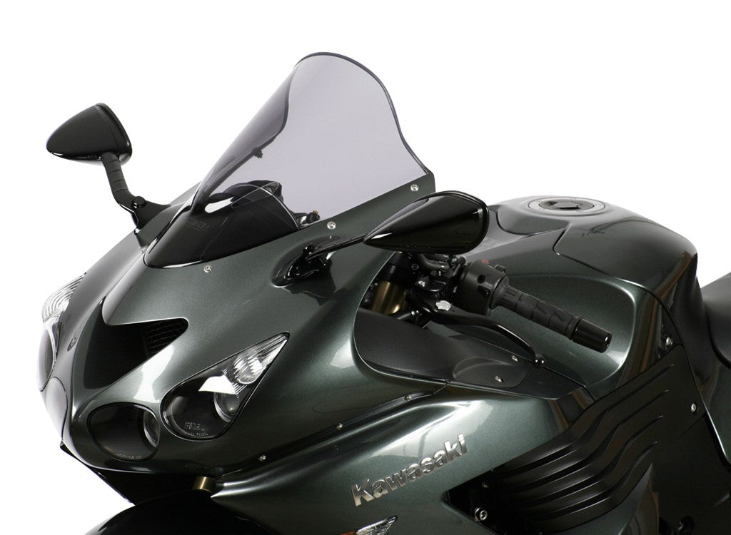 ZZR1400 06- Kåpeglass MRA Racing mørkt sotet (R1)
