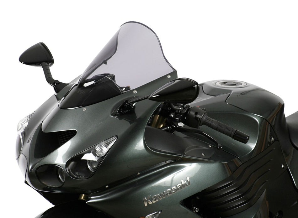 ZZR1400 06- Kåpeglass MRA Racing mørkt sotet (R1)