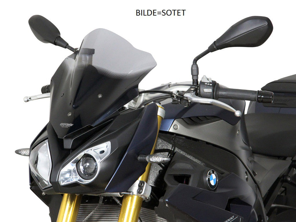 MRA BMW S1000R 14-20 Racing vindskjerm sotet (R1)