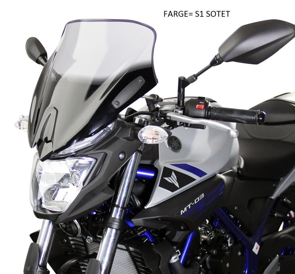 Yamaha MT-03 15- MRA Spoiler Klart glass (S0)