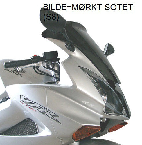 VFR800 02- Kåpeglass MRA spoiler sotet (S1)