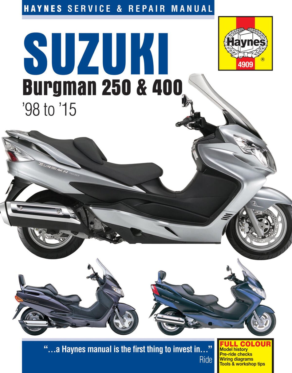 Verkstedhåndbøker til Suzuki AN 250 — Haynes 42010357