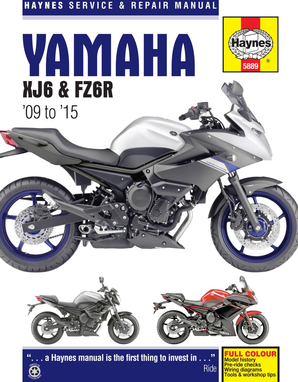 Verkstedhåndbøker til Yamaha FZ6 R 600 — Haynes 42010370
