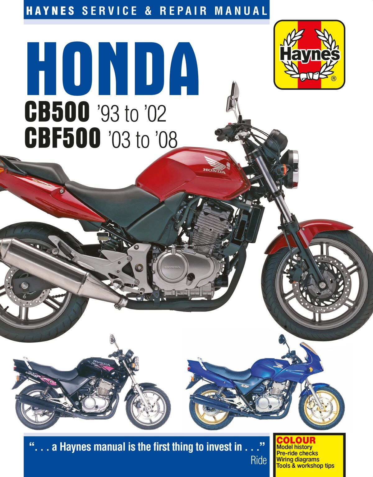 Verkstedhåndbøker til Honda CB 500 — Haynes 42010371