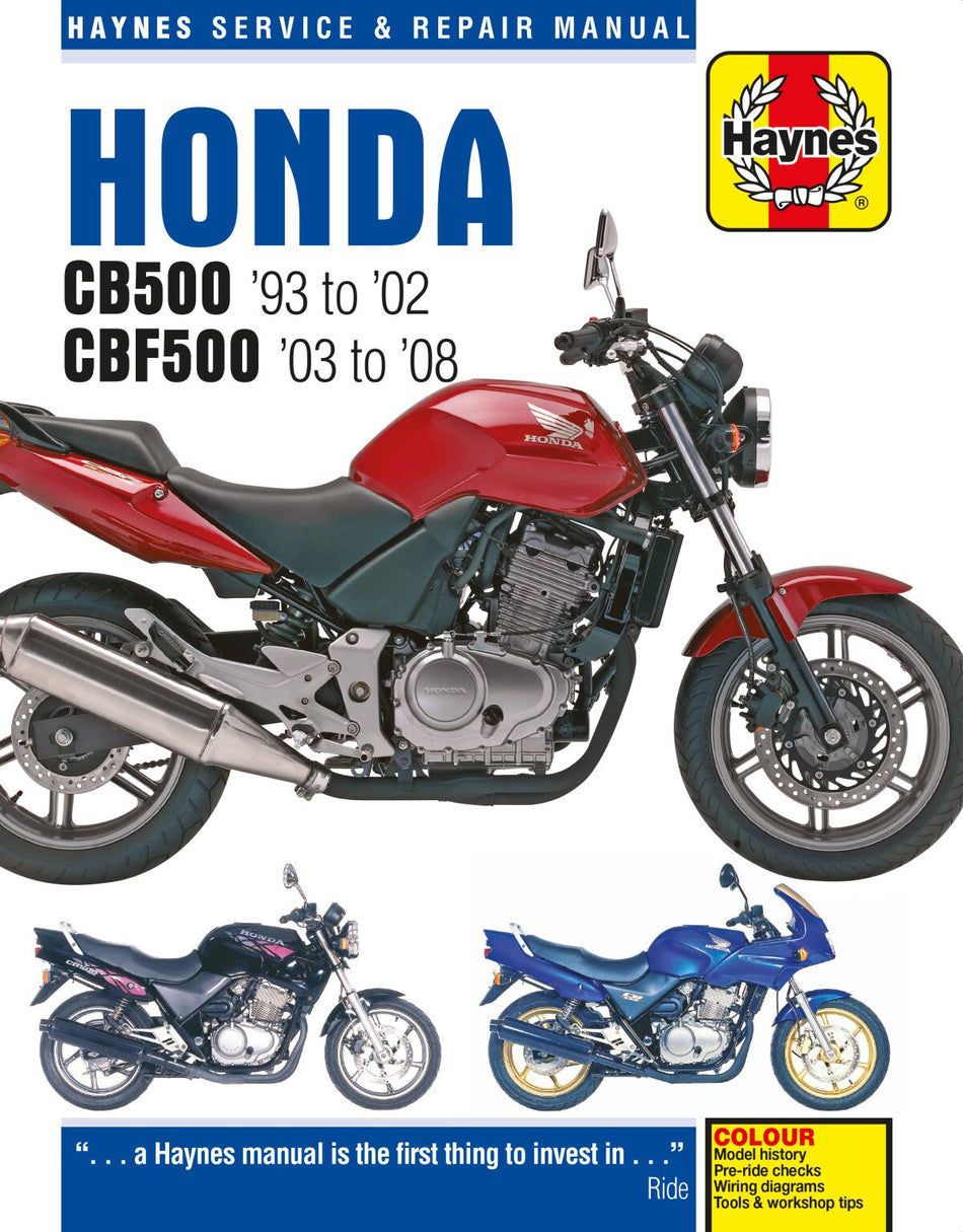 Verkstedhåndbøker til Honda CB 500 — Haynes 42010371