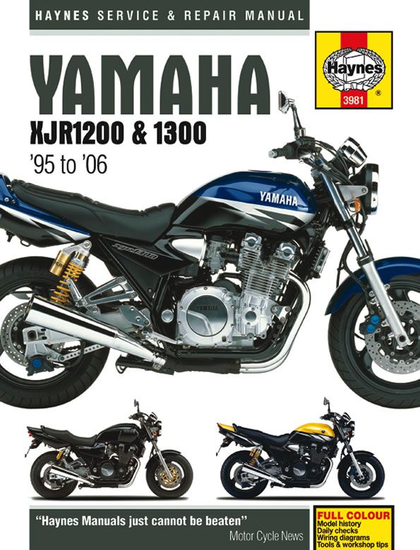 Verkstedhåndbøker til Yamaha XJR 1200 — Haynes 42010377