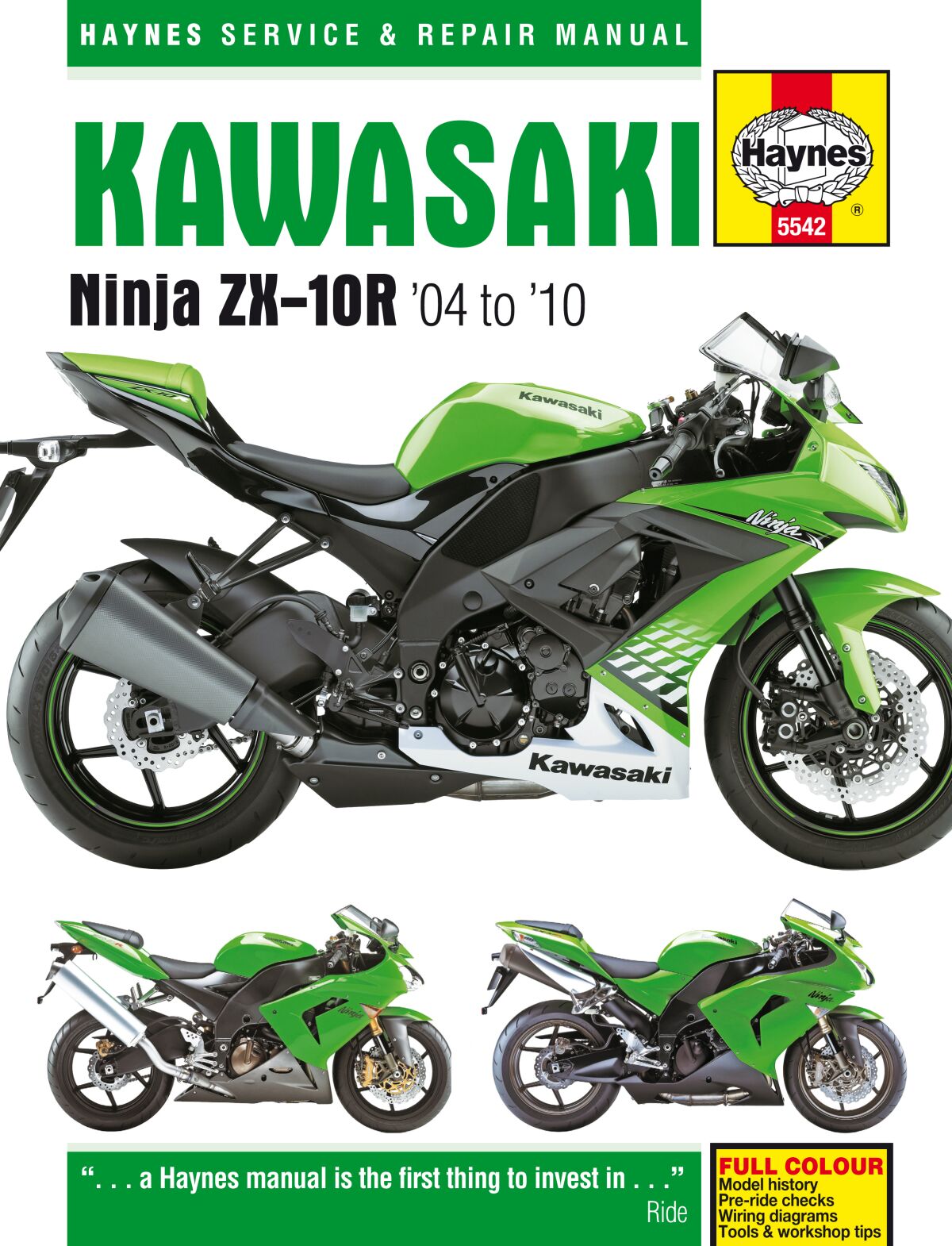 Verkstedhåndbøker til Kawasaki ZX-10 R 1000 — Haynes 42010381