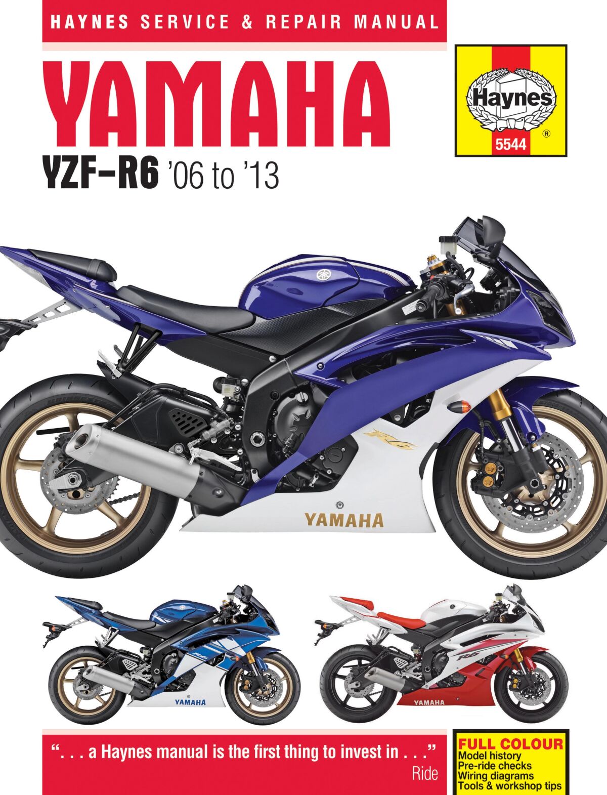 Verkstedhåndbøker til Yamaha YZF-R6 600 — Haynes 42010385