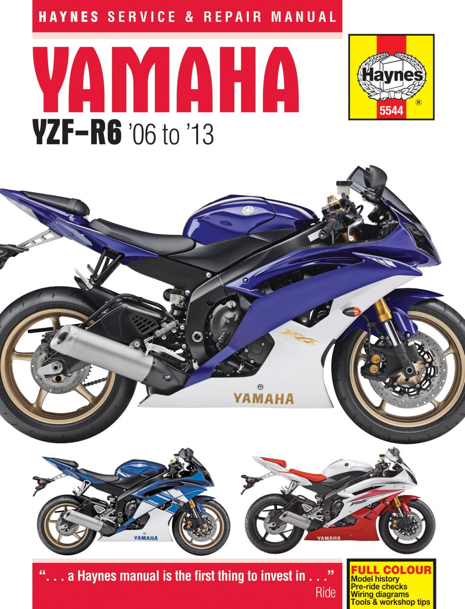 Verkstedhåndbøker til Yamaha YZF-R6 600 — Haynes 42010385