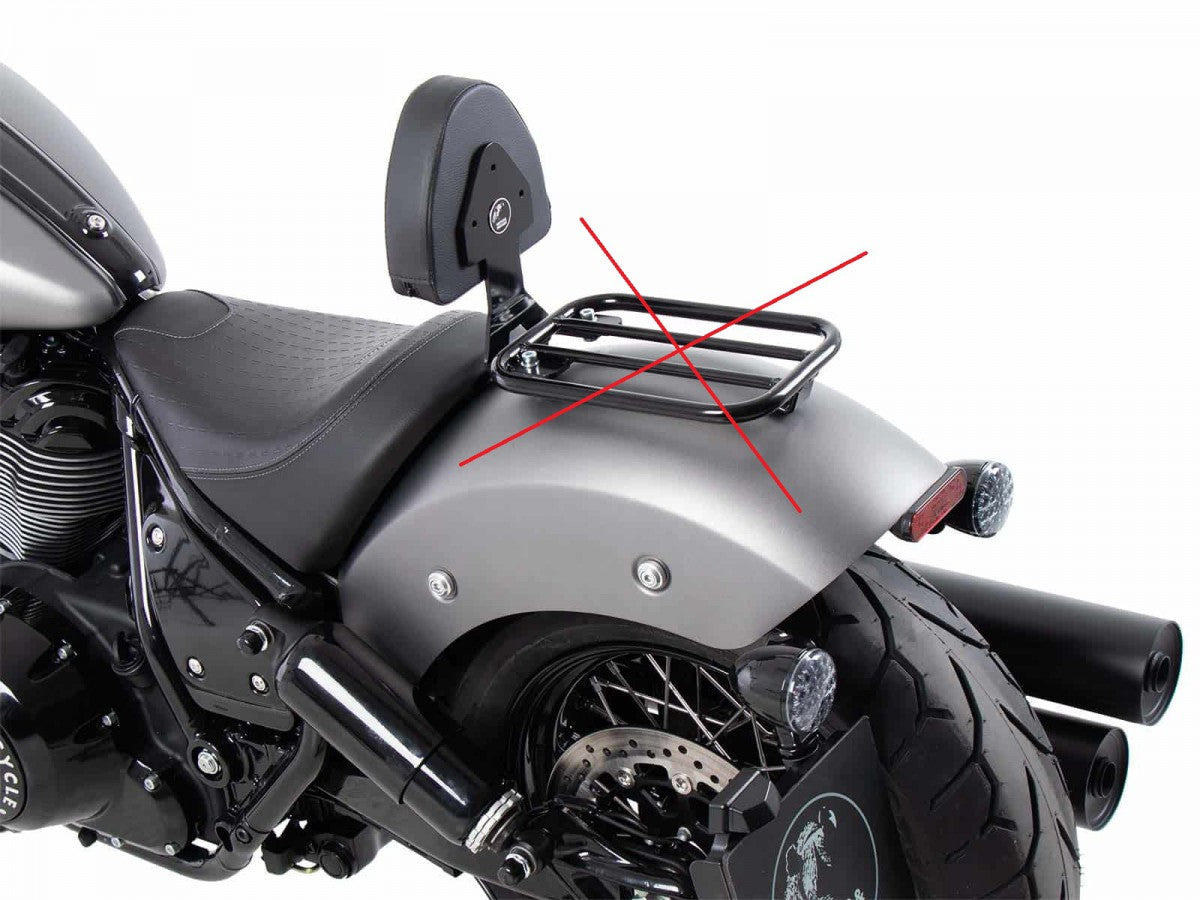 Hepco & Becker Indian Chief Bobber Dark Horse 22- Ryggstøtte