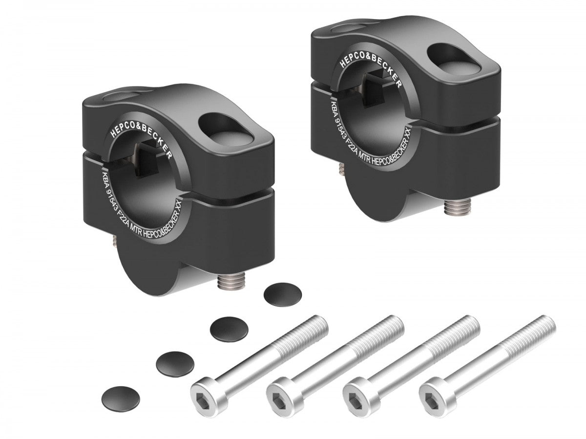Hepco & Becker Styrehever 20mm Sort