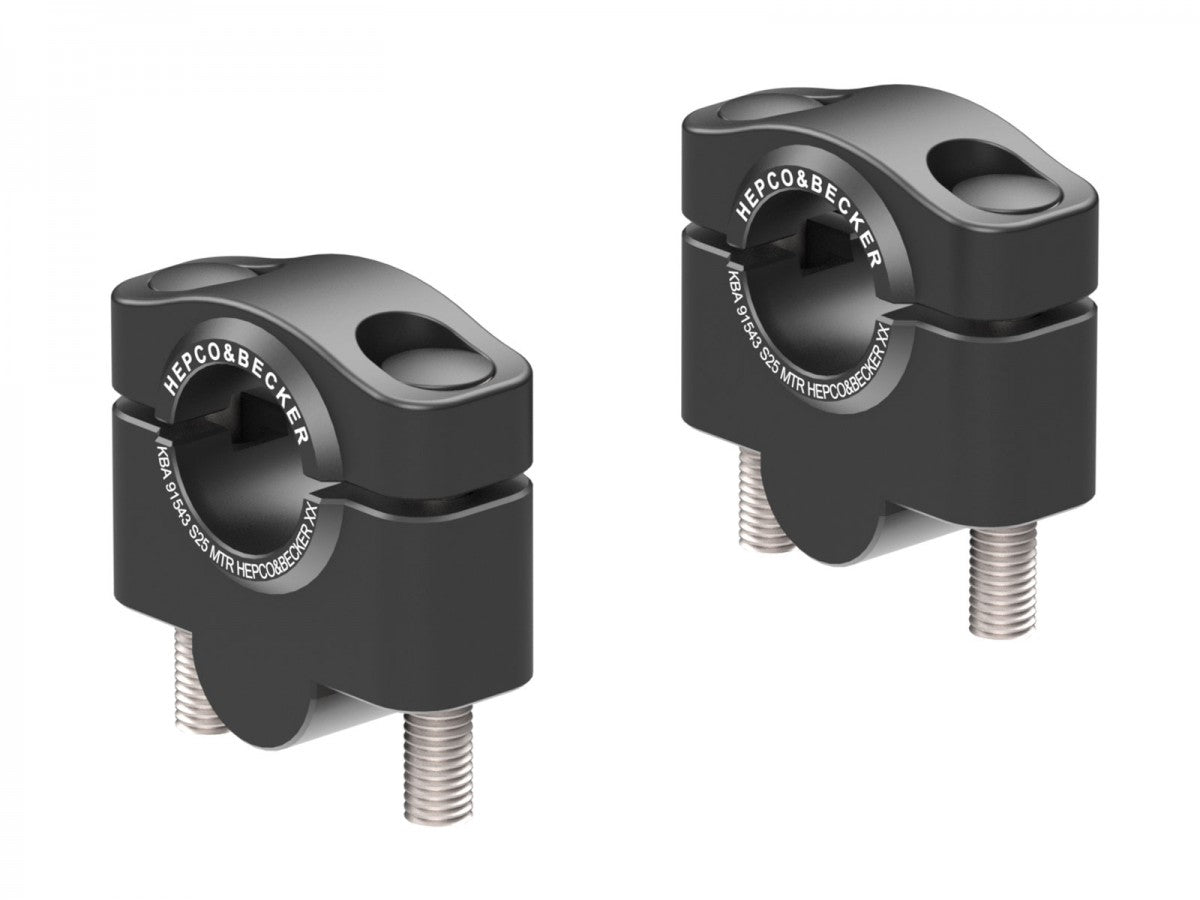Hepco & Becker Styrehever 25mm Sort
