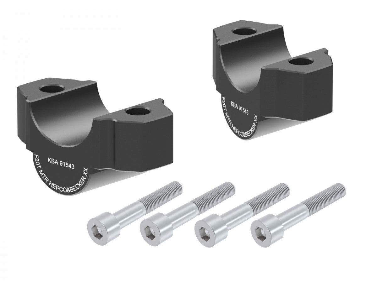 Hepco & Becker Styrehever 20mm Sort