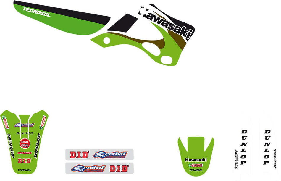 Dekorsett offroad til Kawasaki KX 125 L — Tecnosel 24V03