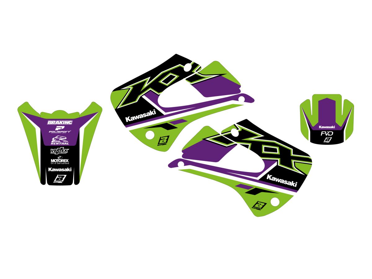 Dekorsett offroad til Kawasaki KX 85 17/14 — Blackbird Racing 2405AB
