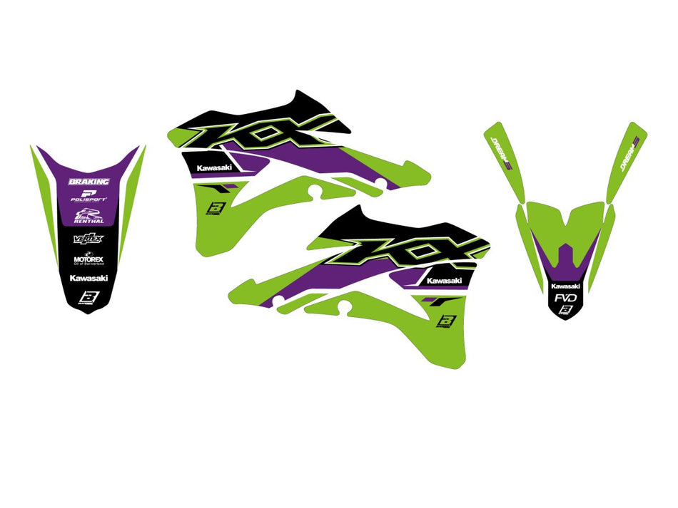 Dekorsett offroad til Kawasaki KX 85 I 17/14 — Blackbird Racing 2422AB