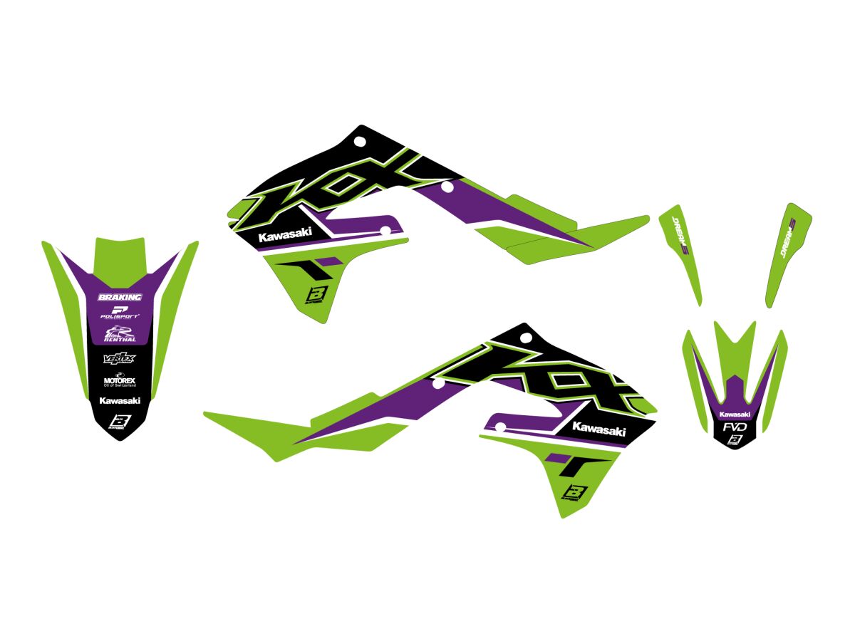 Dekorsett offroad til Kawasaki — Blackbird Racing 2425AB