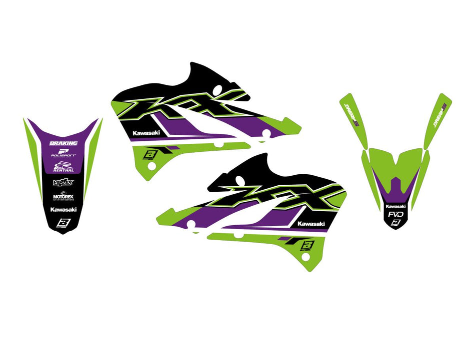 Dekorsett offroad til Kawasaki KX 85 I 17/14 — Blackbird Racing 2426AB