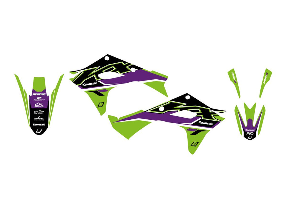 Dekorsett offroad til Kawasaki — Blackbird Racing 2428AB
