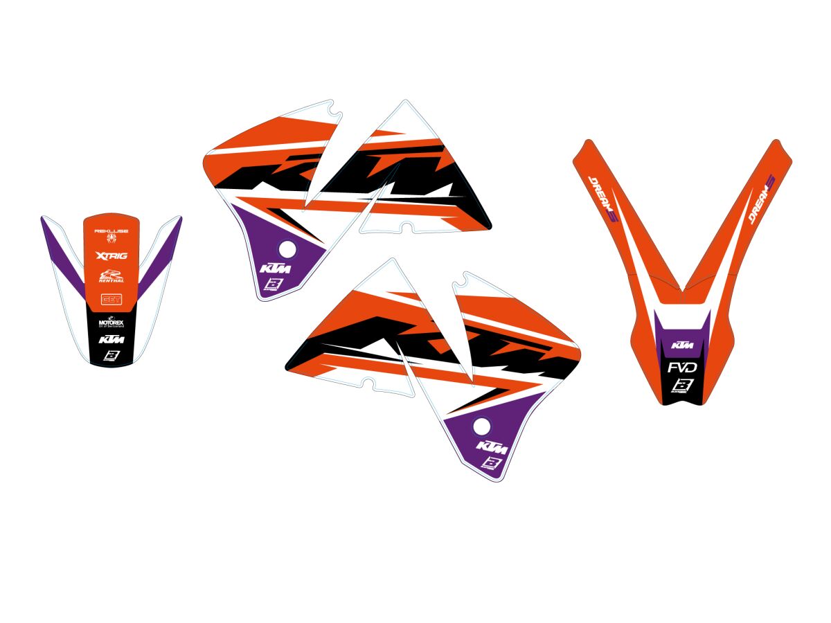 Dekorsett offroad til KTM — Blackbird Racing 2514AB