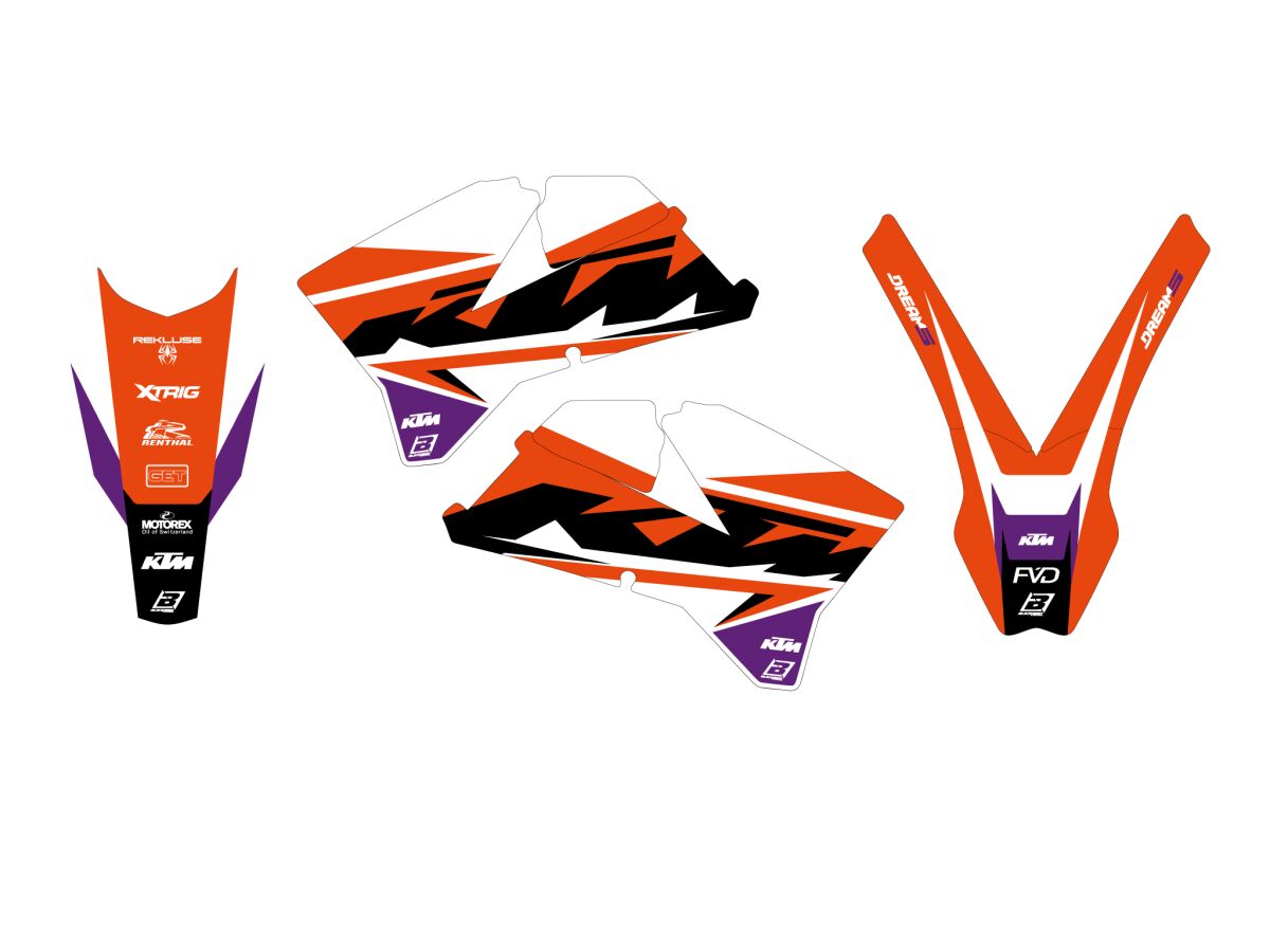 Dekorsett offroad til KTM — Blackbird Racing 2526AB