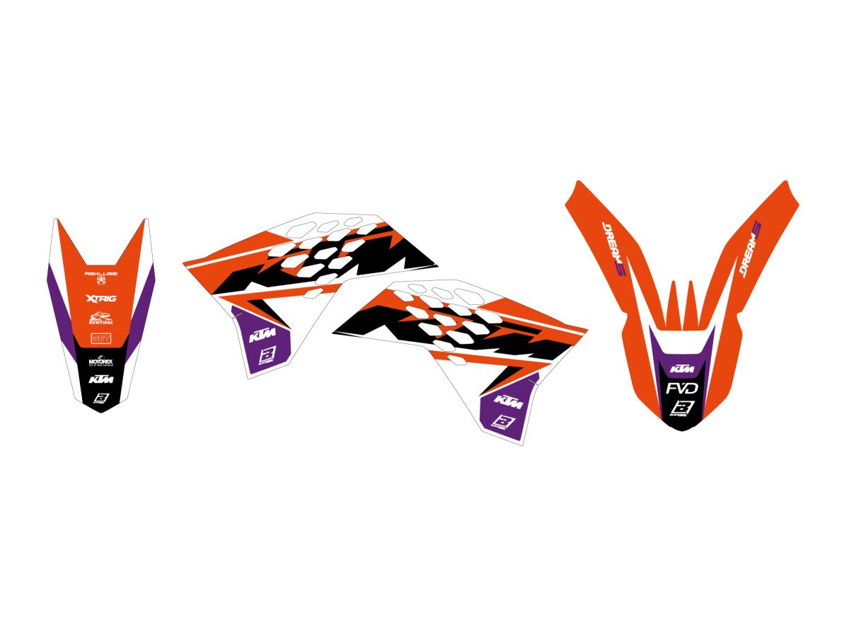 Dekorsett offroad til KTM — Blackbird Racing 2527AB