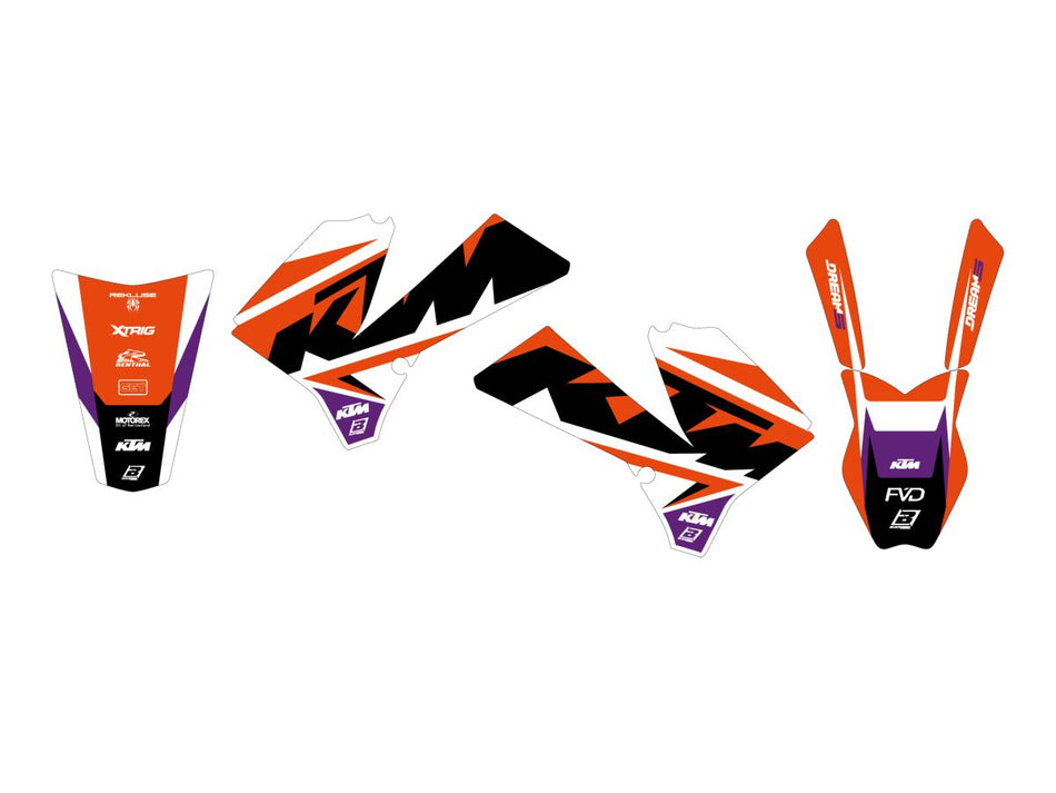 Dekorsett offroad til KTM SX 85 17/14 — Blackbird Racing 2529AB