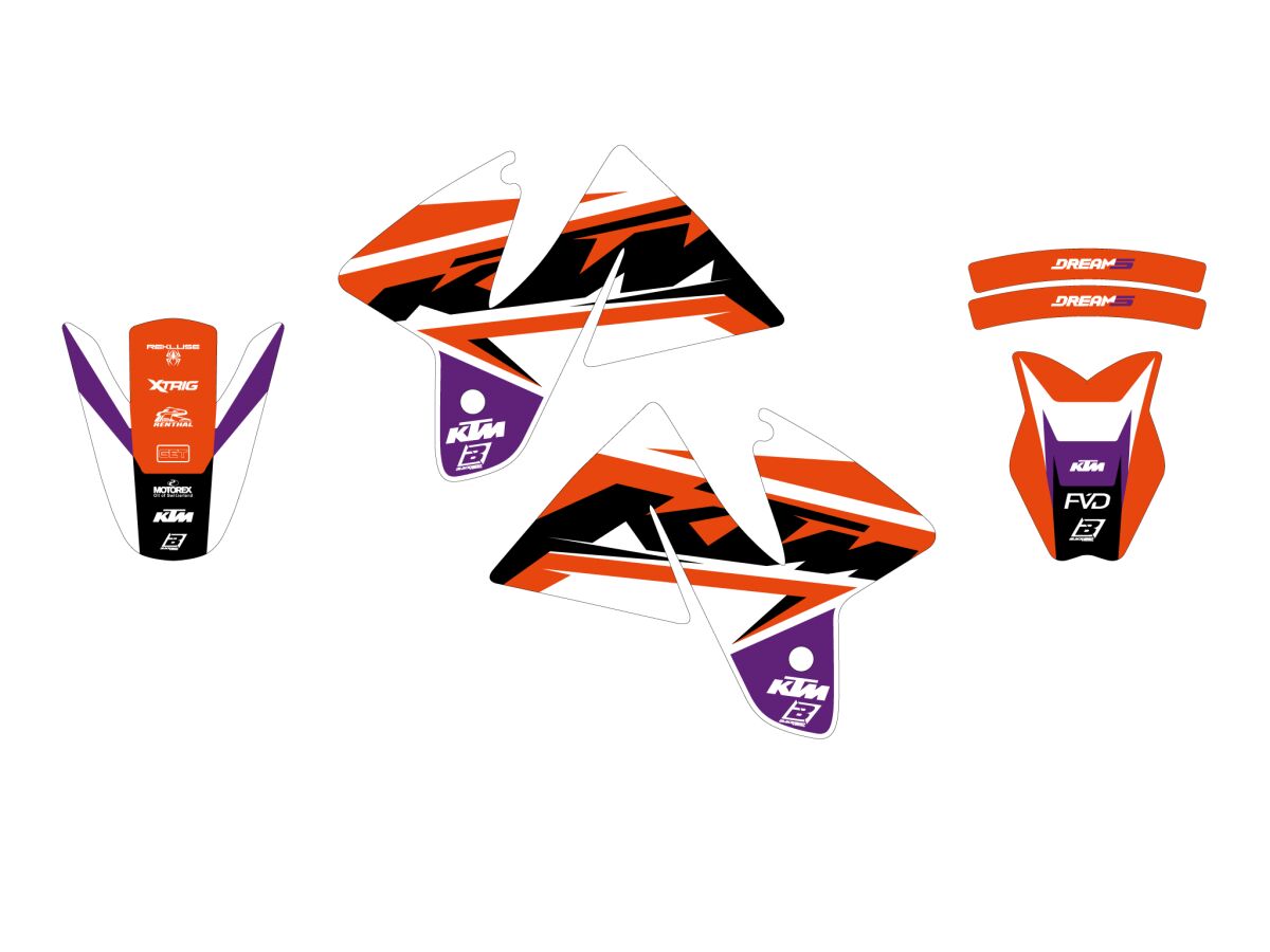 Dekorsett offroad til KTM — Blackbird Racing 2534AB