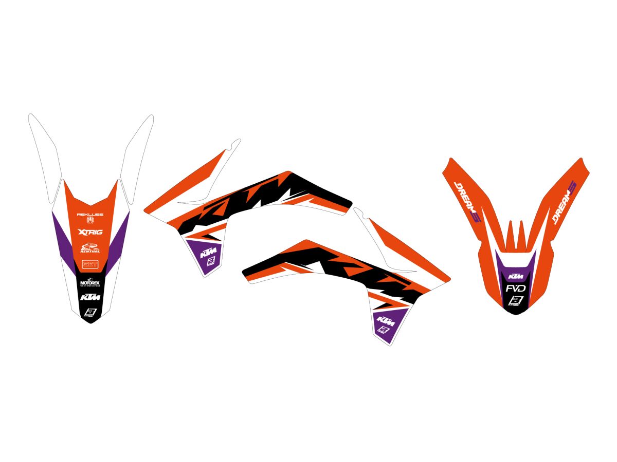 Dekorsett offroad til KTM — Blackbird Racing 2537AB
