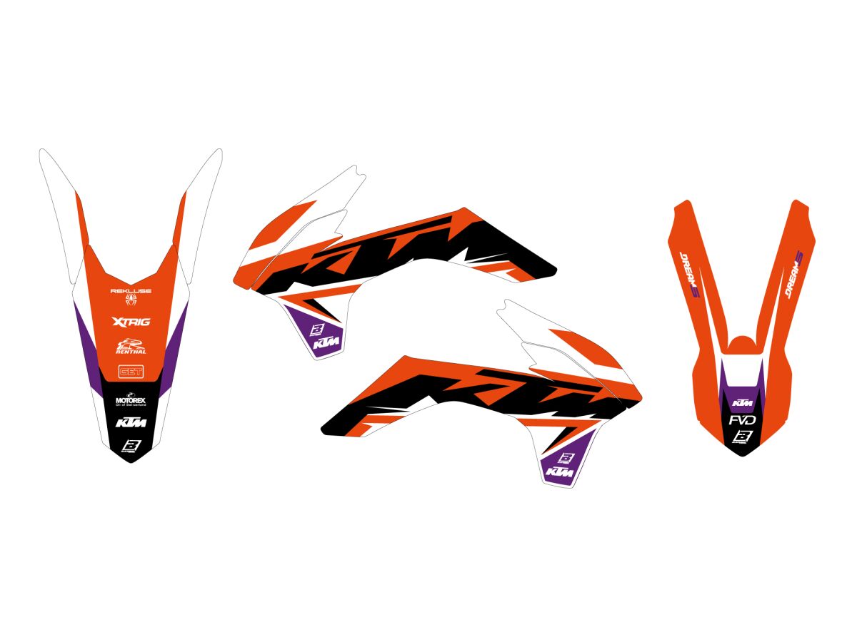 Dekorsett offroad til KTM — Blackbird Racing 2538AB