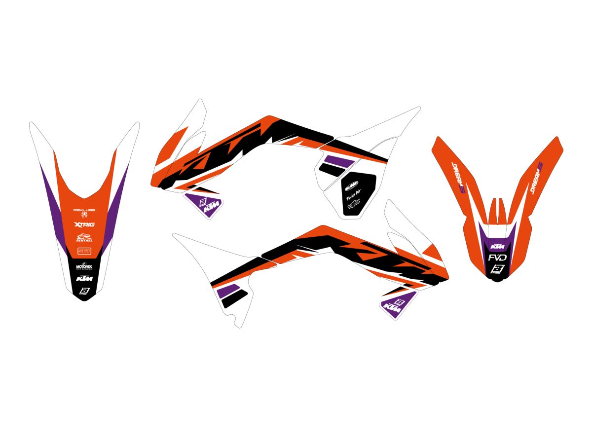 Dekorsett offroad til KTM SX 85 17/14 — Blackbird Racing 2539AB