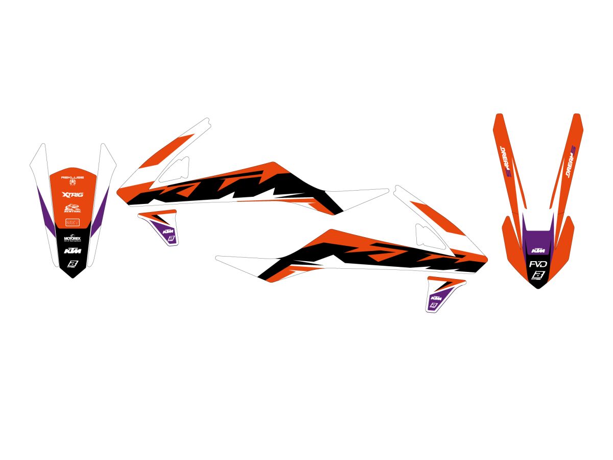 Dekorsett offroad til KTM SX 85 17/14 — Blackbird Racing 2545AB