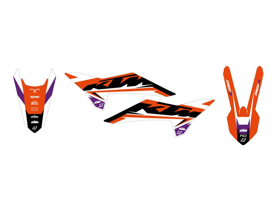 Dekorsett offroad til KTM SX 85 17/14 — Blackbird Racing 2551AB