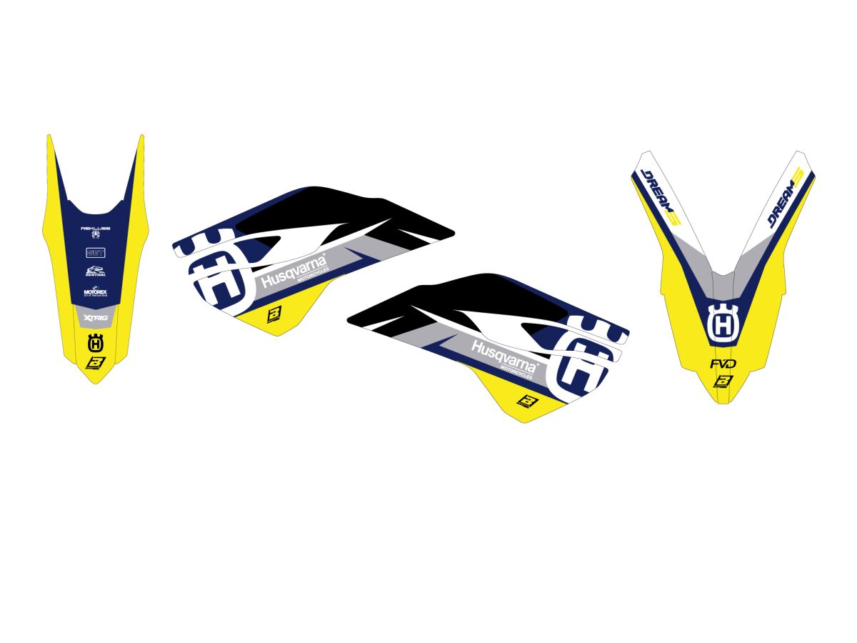 Dekorsett offroad til Husqvarna — Blackbird Racing 2611AB