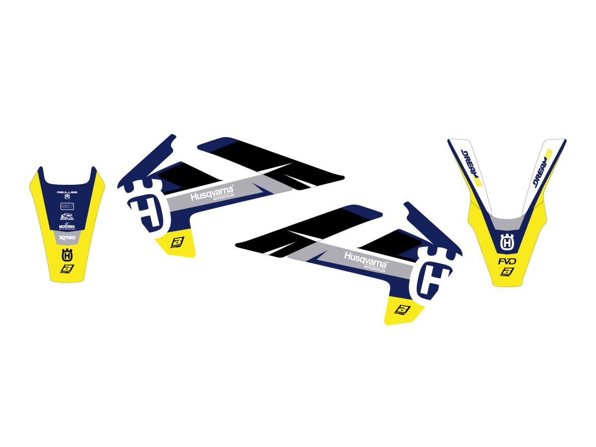 Dekorsett offroad til Husqvarna — Blackbird Racing 2612AB