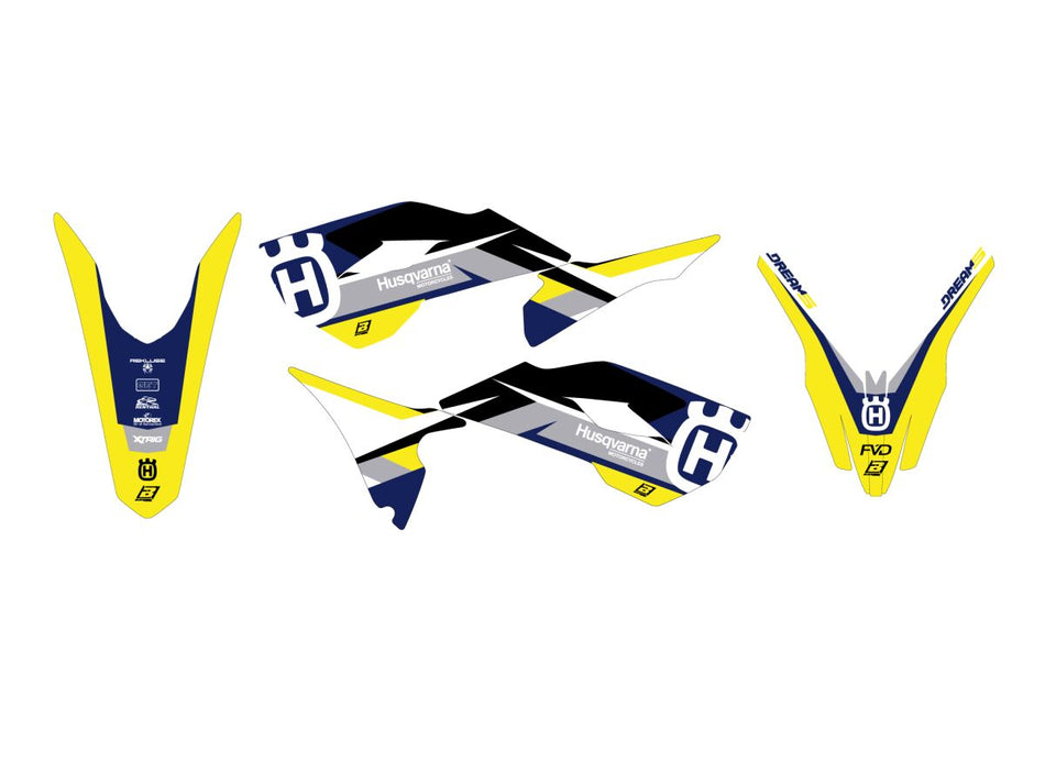 Dekorsett offroad til Husqvarna TC 85 17/14 — Blackbird Racing 2613AB
